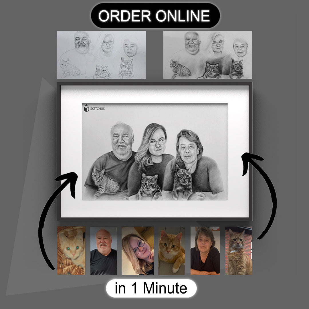 custom portrait Order Online in 1 Minute Easily order your personalized drawing