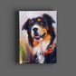 Acrylbilder Hund malen lassen Handgemalt auf Leinwand Acrylbilder Kaufen Abstrakt Idee Acrylmalerei Motive Techniken