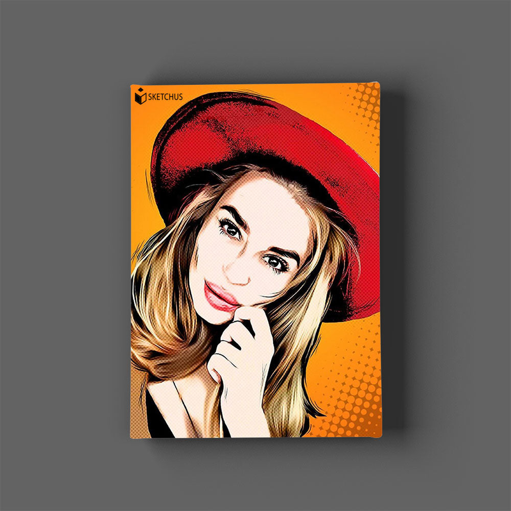 Pop art portrait paintings on canvas buy pictures - pop art from photos
