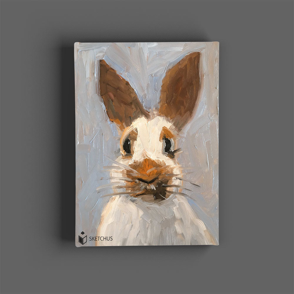 Acrylbilder Tier Hase malen lassen Handgemalt auf Leinwand Acrylbilder Kaufen Abstrakt Idee Acrylmalerei Motive Techniken