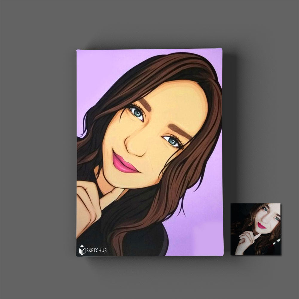 Pop art portrait paintings on canvas buy pictures - pop art from photos