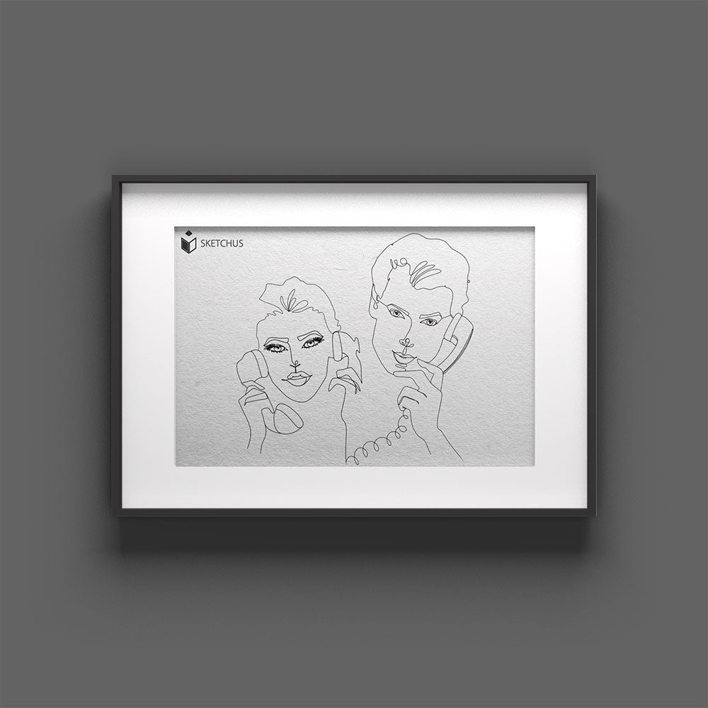 Convert Photo to Line Drawing - One Line Art